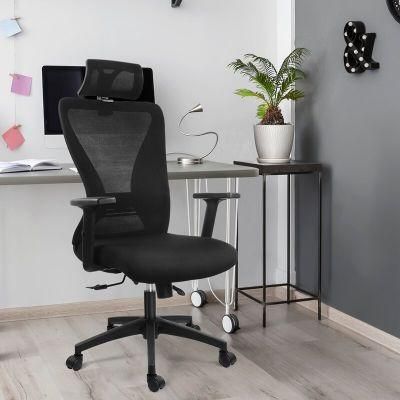 Ergonomically Design Adjustable Swivel Upholstery Armrest Mesh Office Chair