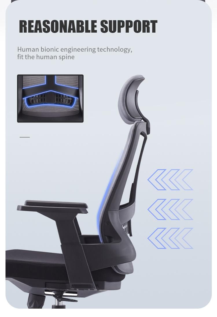 High Back 3D Armrest Swivel Executive Gaming Home Furniture Korea Mesh Office Chair