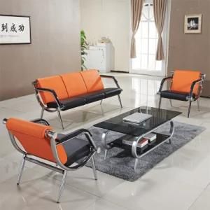 Orange Combined Sofa for Public Use