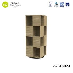 Revolving Bookcase/Wood Grain Bookcase Colorful Bookcase