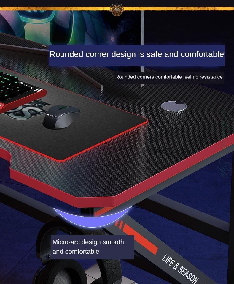 K Shaped Computer Laptop Table Workstation Working Studying Gaming Desk