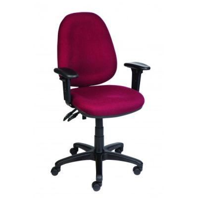 3 Lever Light Duty Mechanism 320mm Nylon Base Nylon Castor Class 4 Gas Lift Fabric Upholstery for Seat and Back Chair