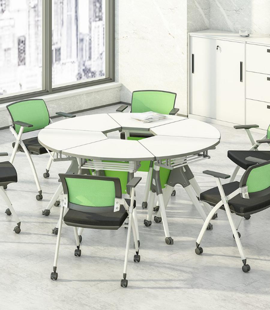 Modular Free Combination Folding and Movable Training Table Meeting Room Desk