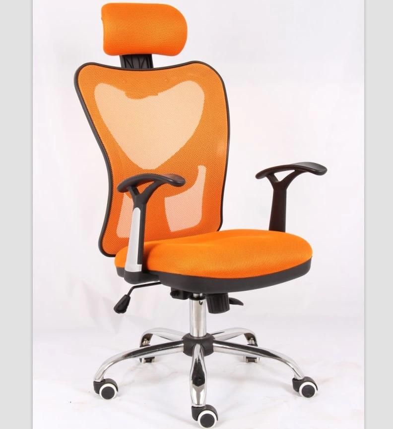 Adjustable Headrest Mesh Office Swivel Chair with High Back