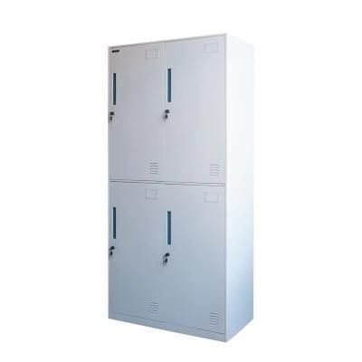 4 Door Steel Cabinet Clothes Locker Wardrobe Locker Cabinet