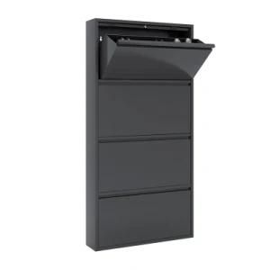 Fast Delivery Stainless Steel Shoe Cabinet with 3 Drawers
