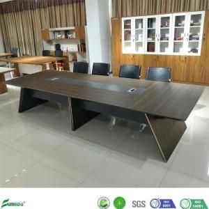 High Quality American Walnut Color 10 Person Office Meeting Room Conference Table