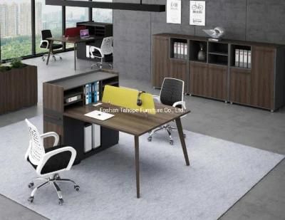 Office Project Partition Table Use by Administrative Staff with Filing Cabinet