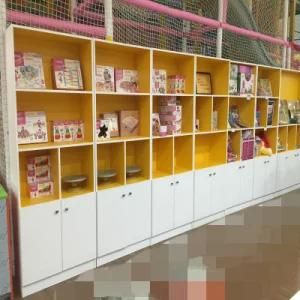 Fashion Wood Bookcase with Gloss Door Models Bookshelf