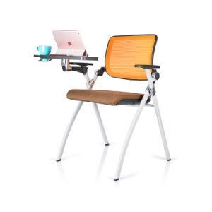 Metal Frame Student Training chair with Writing Pad No Wheels