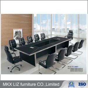 Modern Style Leather Finish Conference Meeting Wood Table for Boardroom (L007)