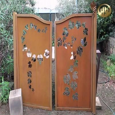 Customized Metal Decorative Corten Steel Privacy Screen/ Laser Cut Fence Panel