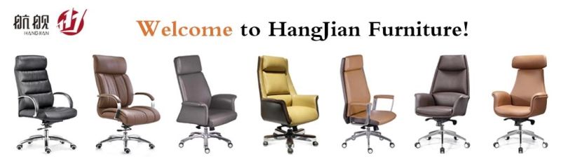 2020 Hangjian Wooden Armest Boss PU Leather Office Chairs