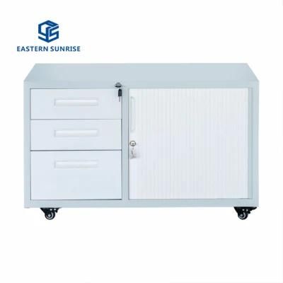 Shutter Doors and Drawers Steel Cabinet for School Home Office Use