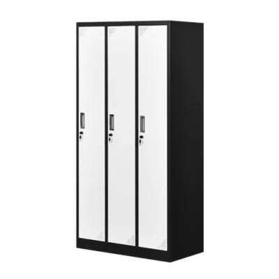 Customized 3 Door Metal Gym School Locker Storage Cabinet