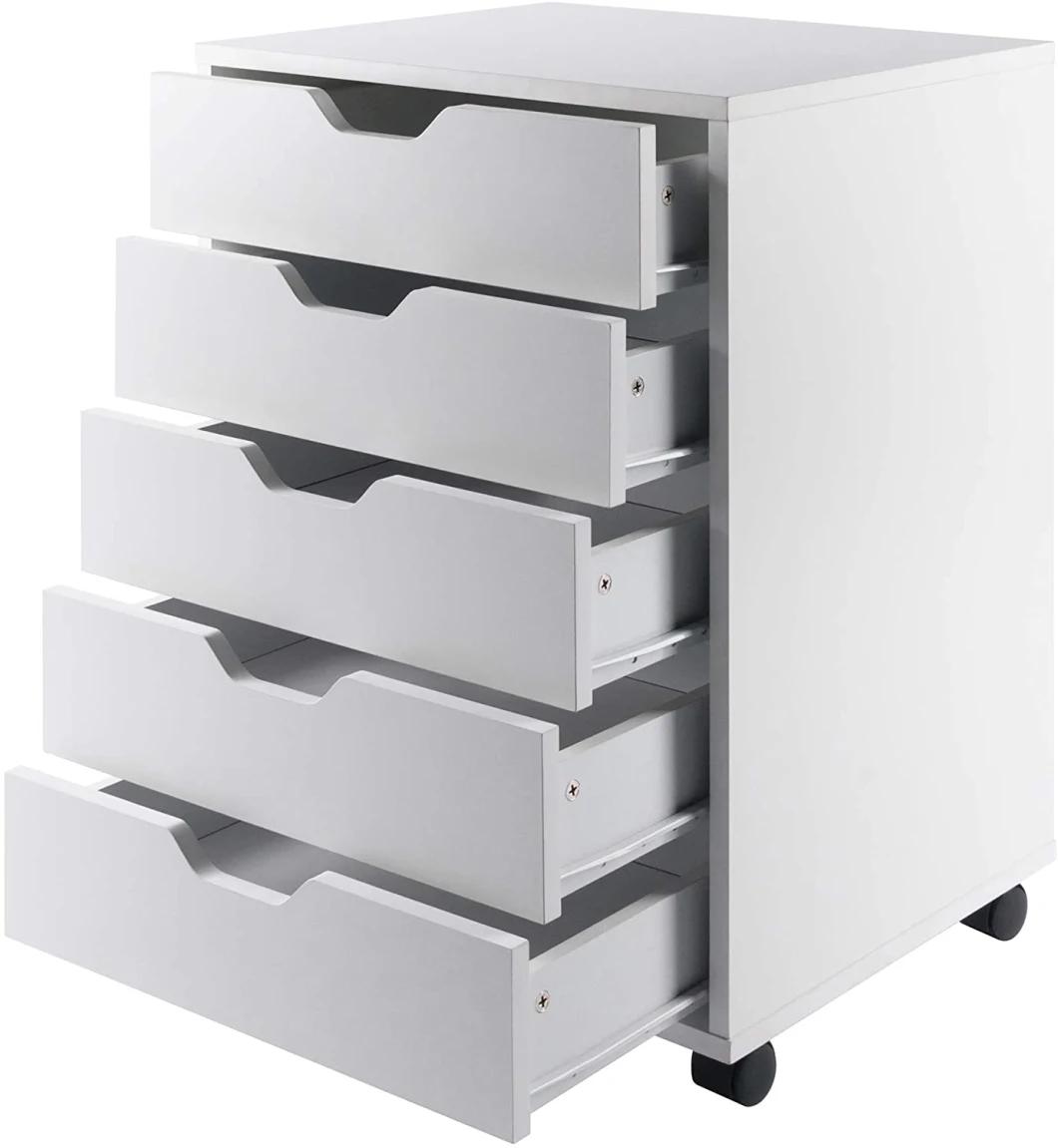 Household Movable Filing Cabinet, Storage Cabinet, Stainless Steel Material.