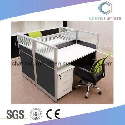 Two Seats Classical Design Office Workstation Wooden Computer Table (CAS-W1855)