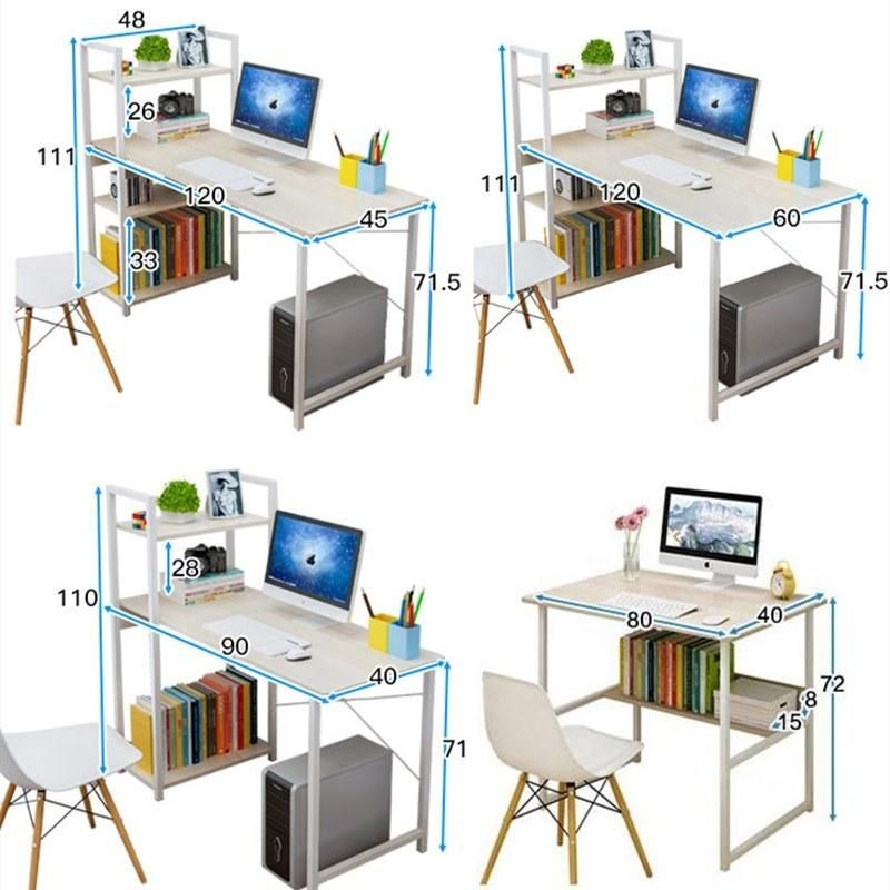 Computer Desk Desktop Office Small Desk Sub-book Shelf Combination