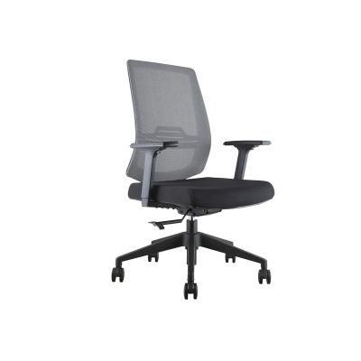 Wholesale Ergonomic Adjustable Middle Mesh Back Tilting Staff Task Home Office Swivel Office Chair with Lumbar Support