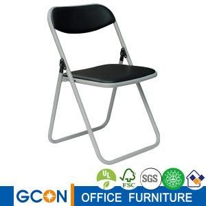 Metal Frame and PU Leather Seat Folding Training Office Chairs