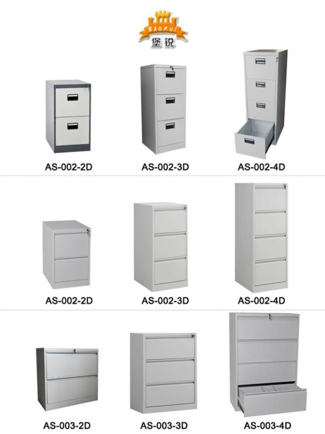 Fas-001-4D Office Use 4 Drawer Vertical Steel Filing Cabinet