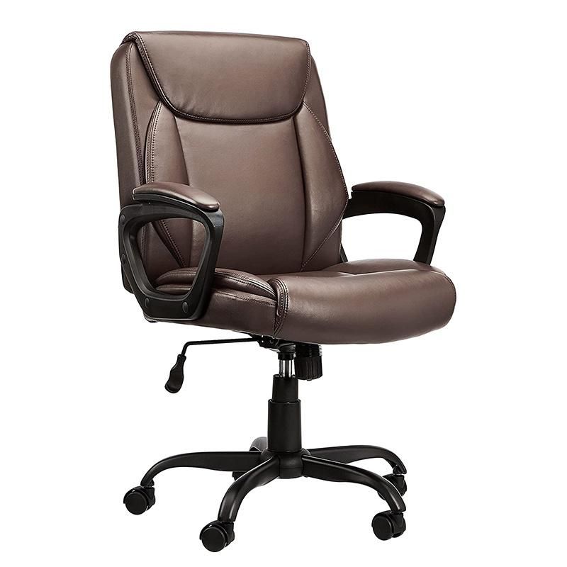 Li&Sung Small Package Middle Back PU Leather Office Chair