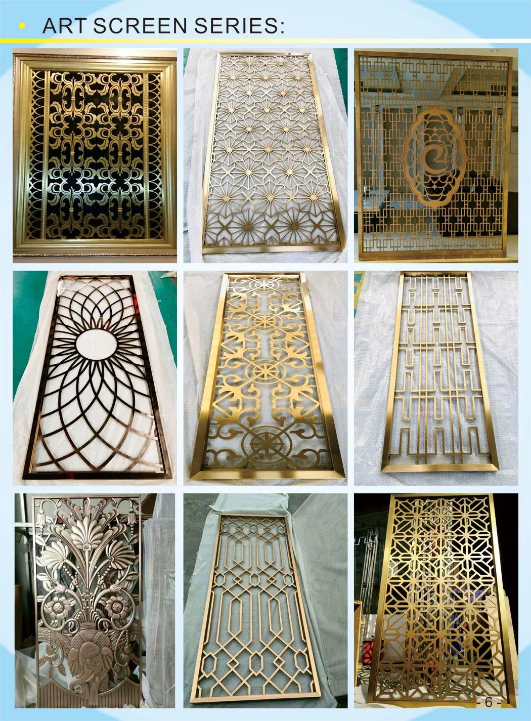Fashion Design Art Carving Metal Room Partitions