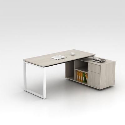 Modern Steel Office Furniture L Shaped 2 Seat Director Manager Desk