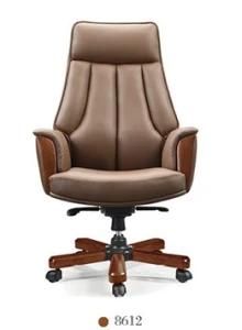 Leather Office Executive Chair for Classical Design with Wood