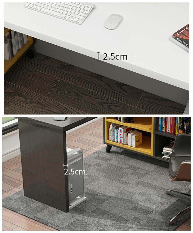 Modern L Shape MFC MDF Manager Office Wooden Furniture Excutive Computer Table Boss Office Desk