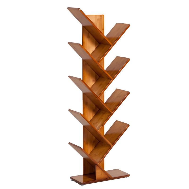 Amazon Sells Contracted Bookshelf Wooden Storage Rack Bamboo Wooden Book Shelf