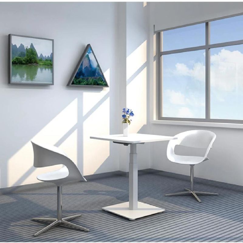 Jiecang One Leg Simple Electric Sit to Stand Smart Table Office Height Adjustable Coffee Table