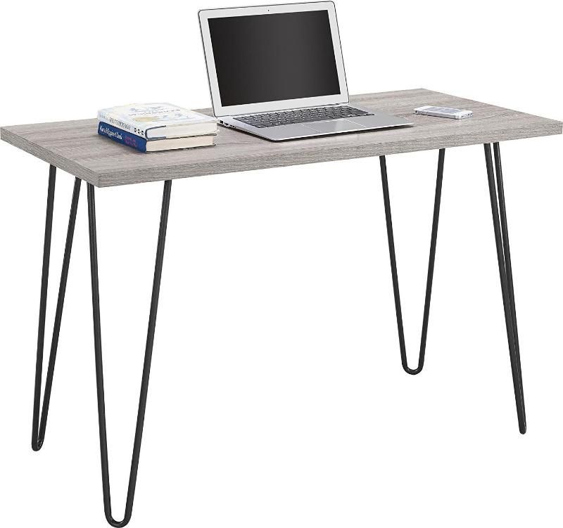 Portable Wood Computer Desk, Folding Height Computer Table