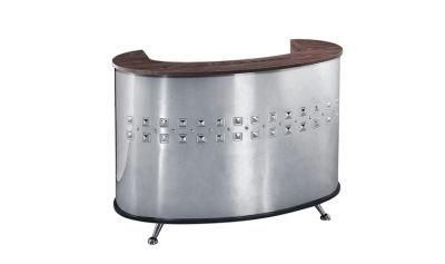 Stainless Steel Surface Reception Desk for Front Desk Reception