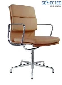 Fixed Base Leather Eames Chair