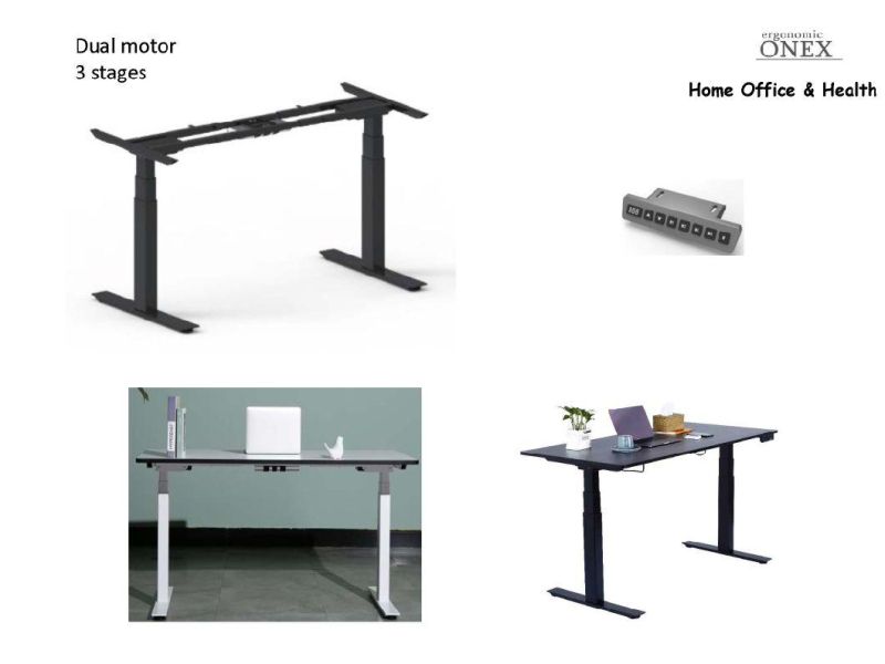 Height Adjustable Desk Two Legs 24V DC