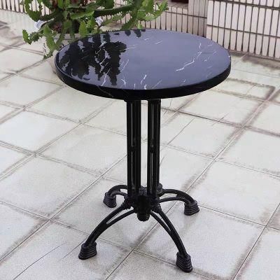 New Modern Luxury Small Marble Round Metal Coffee Table