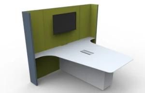 Collaborative Office Furniture Media Meeting Desk for Free Discussion Reception Exhibition Area