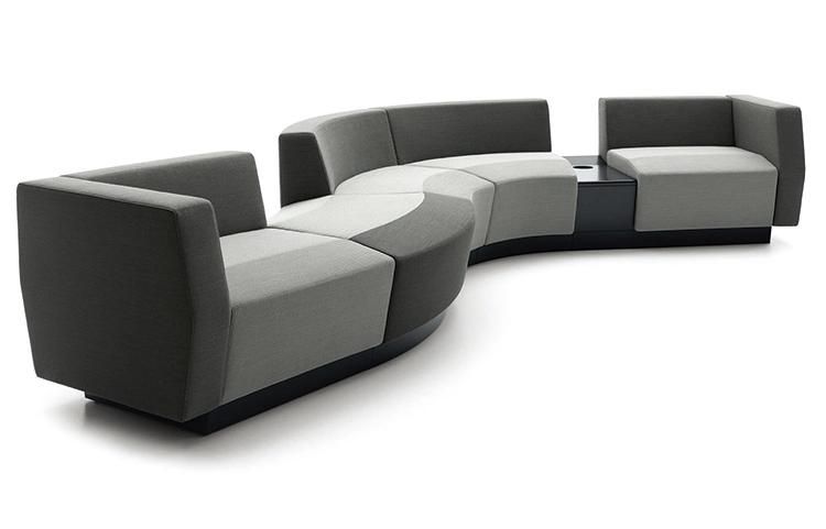 Molding Foam Leisure Sofa Seating/Round Office Bench/Waiting Bench for Public Area with Modular Section