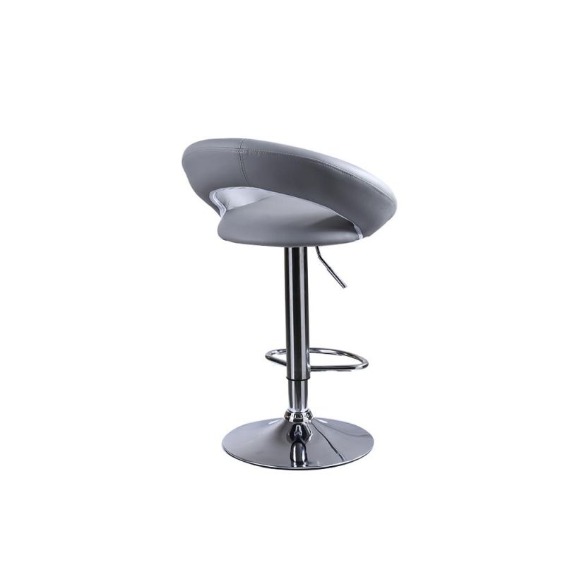 Modern Minimalist Barstool High Back Bar Stool Swivel Adjustable Restaurant Bar Chair