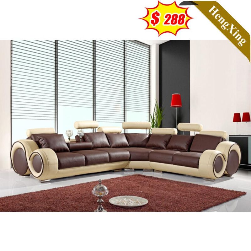 Classic Design Modern Living Room Home Furniture Function Sofas PU Leather Fabric L Shape Sofa
