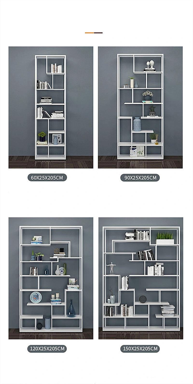 Nordic Multifunctional Floor-to-Ceiling Bookshelf Combination Bookshelf 0514