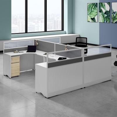Modern Office Furniture L Shaped Call Center Cubicle Workstation Table
