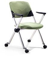 Modern Furniture Folding Visitor Staff Swivel Leisure Chair with Wheels