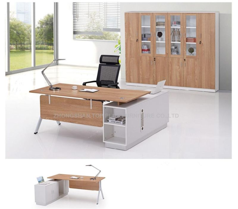 Modern Popular L Shape Melamine Wooden Executive Manager Office Table (M-T1814)