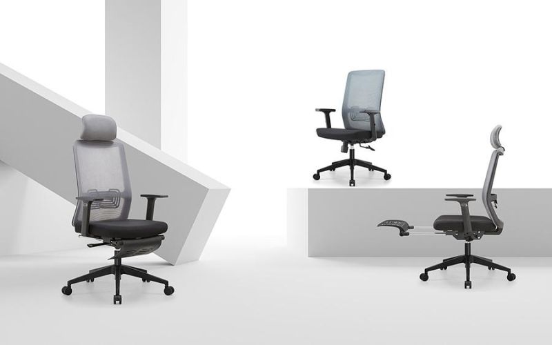 Ahsipa Furniture Ergonomic Middle Back Adjustable Swivel Mesh Office Chair