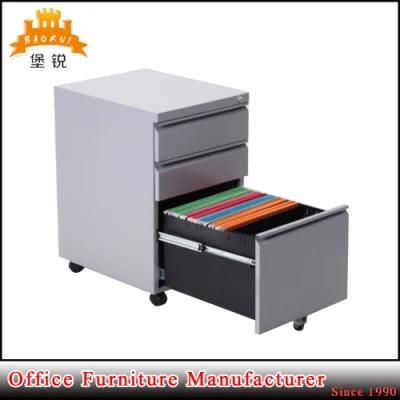 Factory Low Price 3 Drawer Steel Mobile Office Storage Filing Cabinet