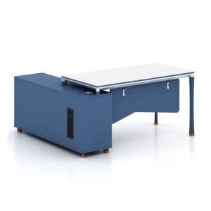L Shape Modern Computer Desks Boss Table with Cabinet