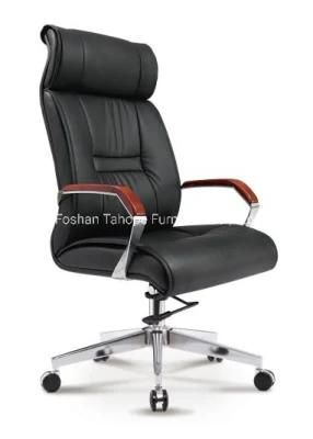 Full Leather Adjustable Office Furniture Ergonomic Executive Chair CEO Manager Use