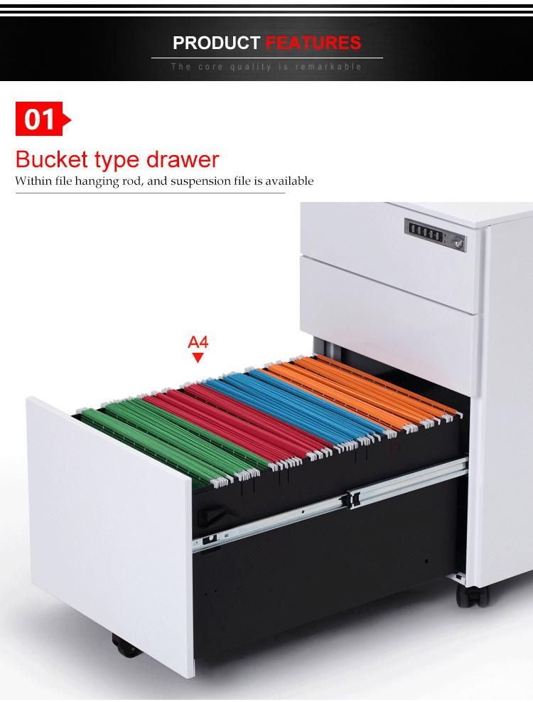 Movable File Cabinet Office Storage Cabinet